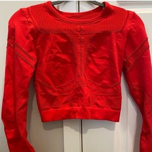 SOLD ON DEPOPpiece red mesh fabletic athletic set